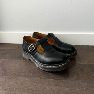 Dr. Martens Polley Smooth Leather Mary Janes Size 7 US